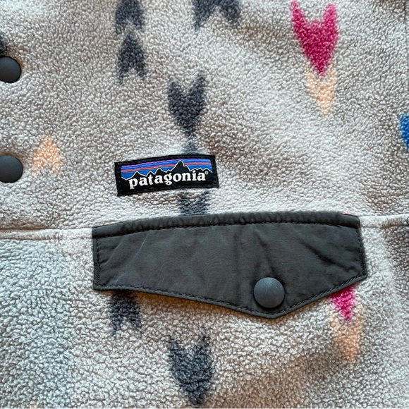 Patagonia Synchilla Snap T Fleece Pullover Grey, Pink Blue, Small Gorpcore - Picture 2 of 7
